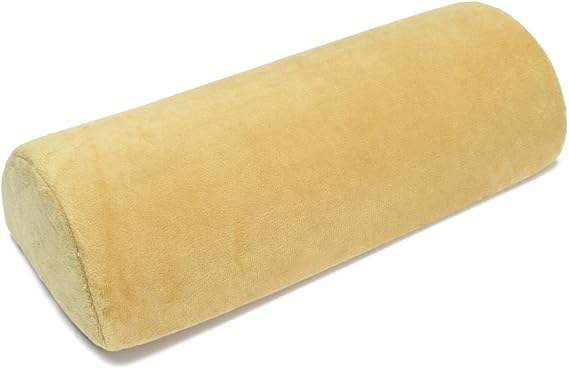 Multi-use Bolster Pillow for Legs Back Neck Lumbar Spine Knee Pain Relief Memory Foam Support Pillow (Yellow)