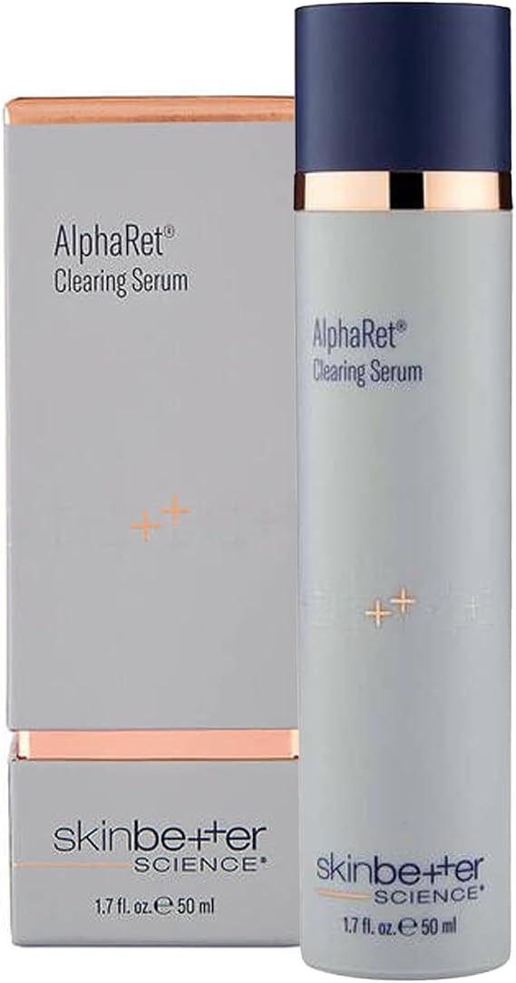 Skin-b-e-t-t-e-r Science AlphaRet Clearing Serum, Retinoid-Based Anti-Aging Serum for Oily & Blemish-Prone Skin, Improves Skin Clarity, Pores, Tone & Texture, Fragrance-Free, (50ml)