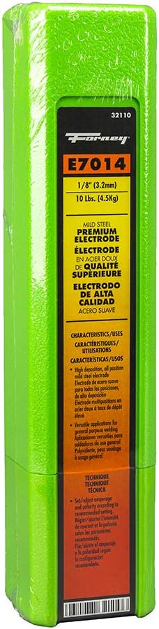 Forney 32105 E7014 Welding Rod, 1/8-Inch, 5-Pound
