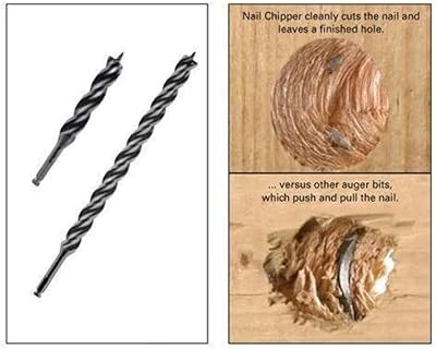 WoodOwl 03810 Tri-Cut 1316-Inch by 18-Inch Nail Chipper Auger Bit