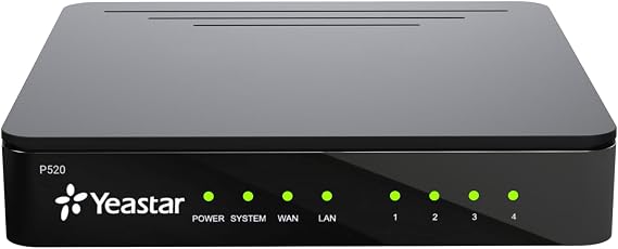 Yeastar P520 VoIPエンクロージャ、4つのLANポート、LEDインジケーターシステム