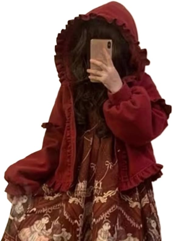 Kawaii Jacket Lolita Fashion Women Cute Shoujo Clothes Cutecore Fall Coat Cute Outerwear Coats Button