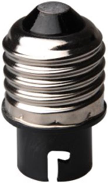 E-Simpo 5-Pack E27 to BA15D Adapter, E27 to BA15D Lamp Base Converter,Allow You Install BA15D to E27 Socket