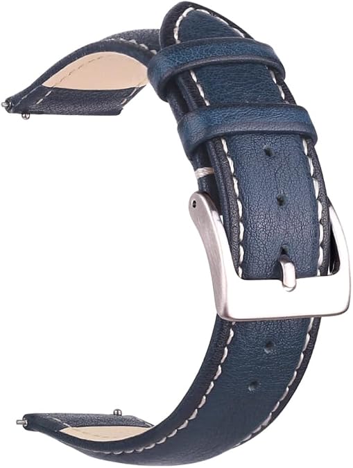 Top Grain Leather Watch Band, Quick Release Watch Strap, Choice of Width-18mm 20mm 22mm