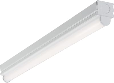 Metalux Cooper Lighting Lighting 2ST1L1040R 2 1 Lamp LED Strip Light with Circular Lens White