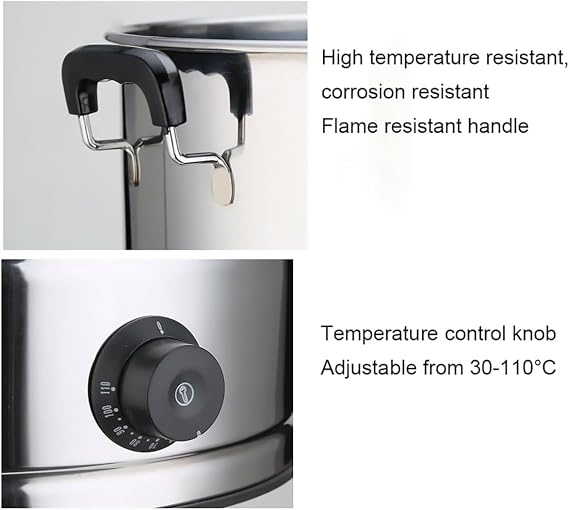 Hot Beverage Dispenser, Stainless Steel Hot Water Boiler Dispenser Tea Catering Urn For Coffee Juice Tea Hot Drinks (Size : 50L)