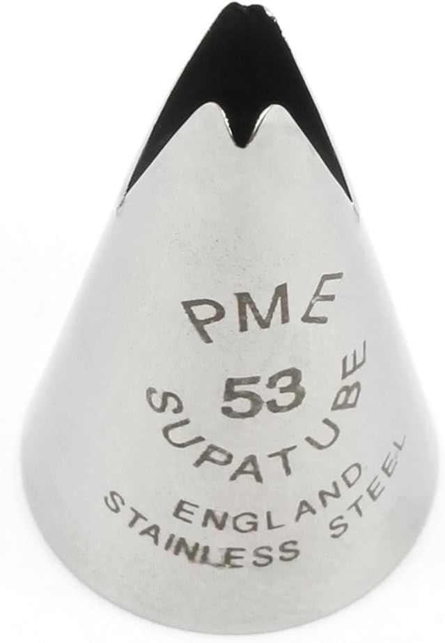 PME Seamless Stainless Steel Broadleaf Lily Supatube Tip #53, Silver, Standard