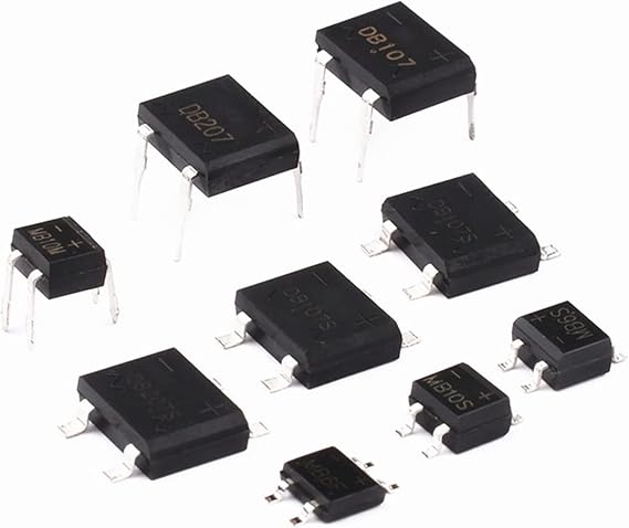20PCS MB6F MB6S MB8F MB8S MB10F MB10S ABS8 ABS10 ABS210 DB104S DB105S DB106S DB107S DB157S DB207S SOP-4 (Color : MB10F SOP-4)