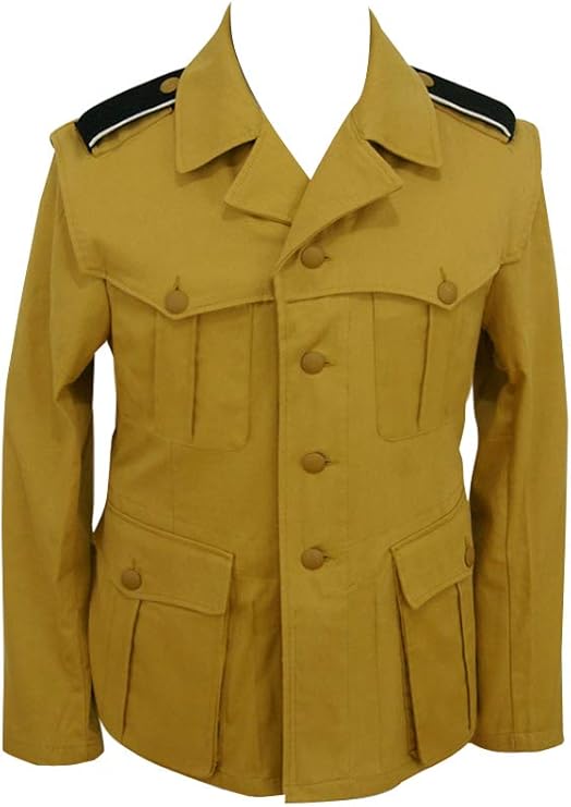 WW2 WWII German DAK/Tropical Elite Sand Field Tunic 1st Pattern - Italian 'SAHARIANA'