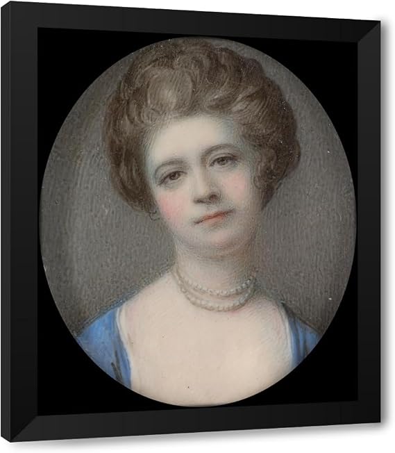ArtDirect Portrait of an Unknown Lady (ca. 1770) Custom Framed Art Print Giclee Print or Canvas Options with Various Sizes and Customization by Richard Cosway