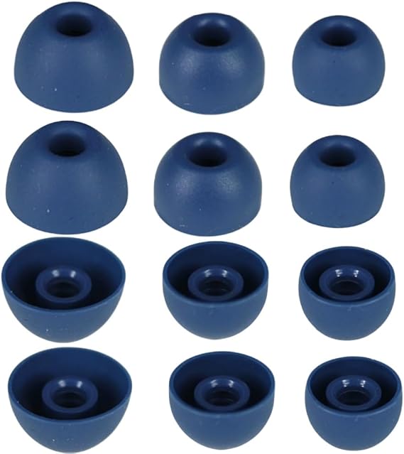 Replacement Ear Tips for Beats Fit Pro, Beats Studio Buds+, Beats Studio Buds, Beats Solo Buds Silicone Earbuds Washable Noise Isolation, Fit in The Charging Case, 6 Pairs S/M/L (Tidal Blue)
