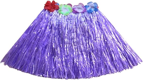 Grass Skirt Hawaiian Luau Hula Skirts Party Decorations Favors Supplies Grass Skirts for Kids Elastic Skirt