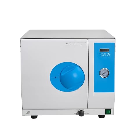 18L Portable Semi-Automatic Steam Sterilizer Table Top Digital Display Autoclave Class N
