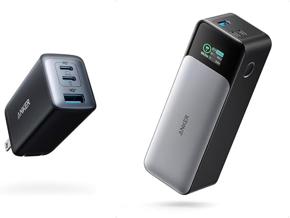 Anker 735 USB C Fast Charger with Anker 737 Power Bank Gen 2