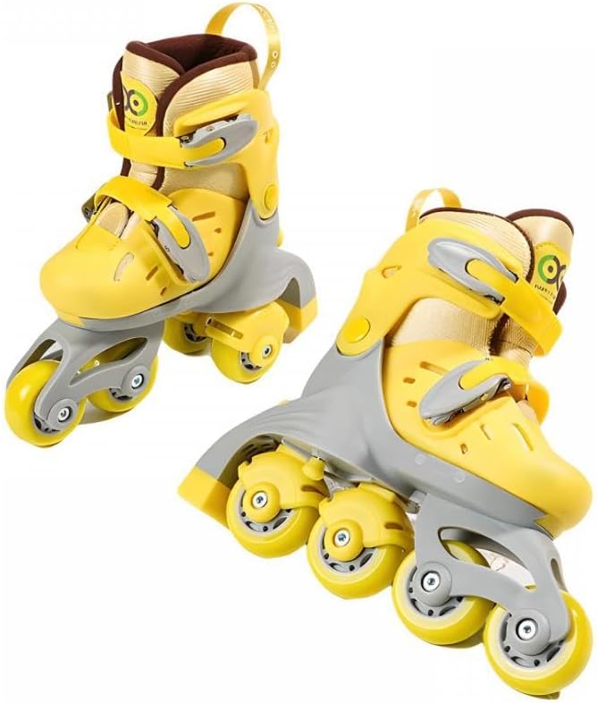 Inline Skates for Kids, Roller Skates, 2 in 1 Function, 4 Size Adjustable, Full Luminous Wheels, Inline Skate Inline Shoes, For Beginners, Removable and Washable Liner, Silent, Durable, Mesh,