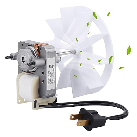WKZO S97012038 Bathroom Vent Exhaust Fan Motor Replacement | Fits Nu-Tone Br-oan 659,662,663,668,688,678. 50CFM 120V 3000RPM motor & blower wheel kit. Replaces 97012038. Easy DIY install