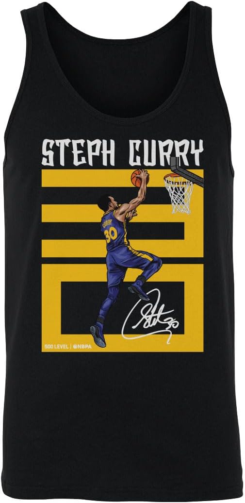 500 LEVEL Steph Curry Number Golden State Warriors Men's Tank Top