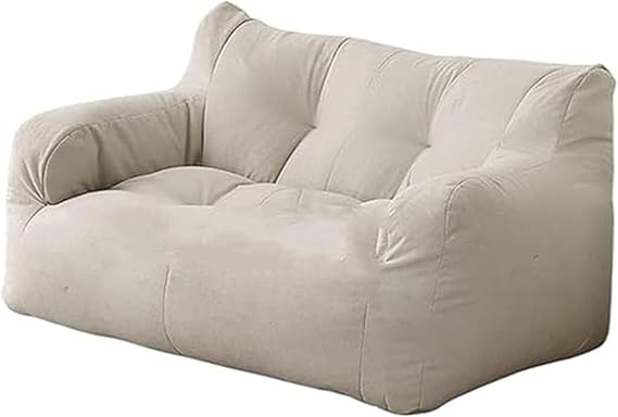 Beaded Sofa, Lazy Sofa, Bean Bag Cushion, Seat Chair, Lazy Sofa Bed, 2 Seats, Living Room Sofa, Fatigue, Safe, Tasteless, Removable Cover, Washable, Suitable for All Seasons, Refillable, Soft and