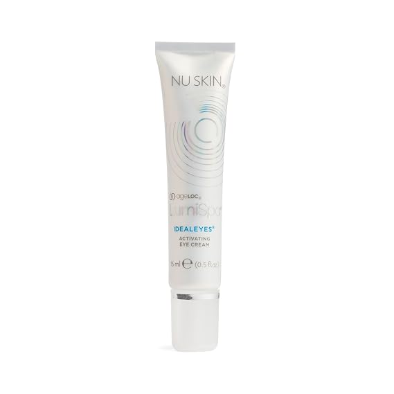 Nu Skin ageLOC LumiSpa IdealEyes Activating Eye Cream | 0.5 Fl Oz | 1 Pack | Designed for the delicate eye area | Pairs with ageLOC LumiSpa Accent | Hydrates and refreshes skin around the eyes