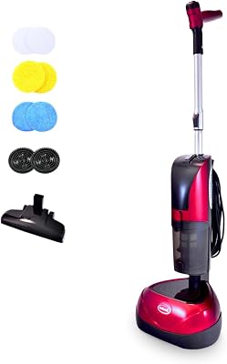 Hard Floor Cleaner, Scrubber, Polisher, Dry Vacuum, Multi-surface, Complete Floor Cleaning Machine, 23 ft. Cord, Red
