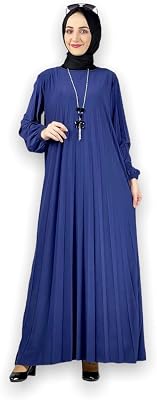 Muslim Dress for Women, Abayas for Women, Muslim Clothes for Women, Hijabs Indigo Blue, 12