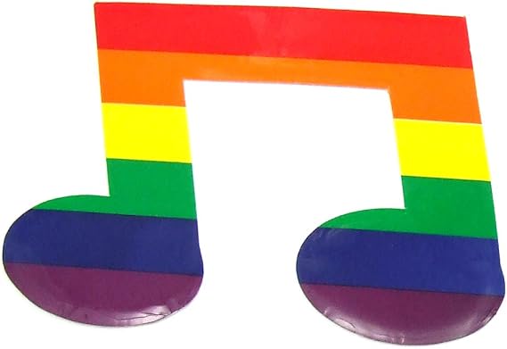 Rainbow Note Reflective Stick