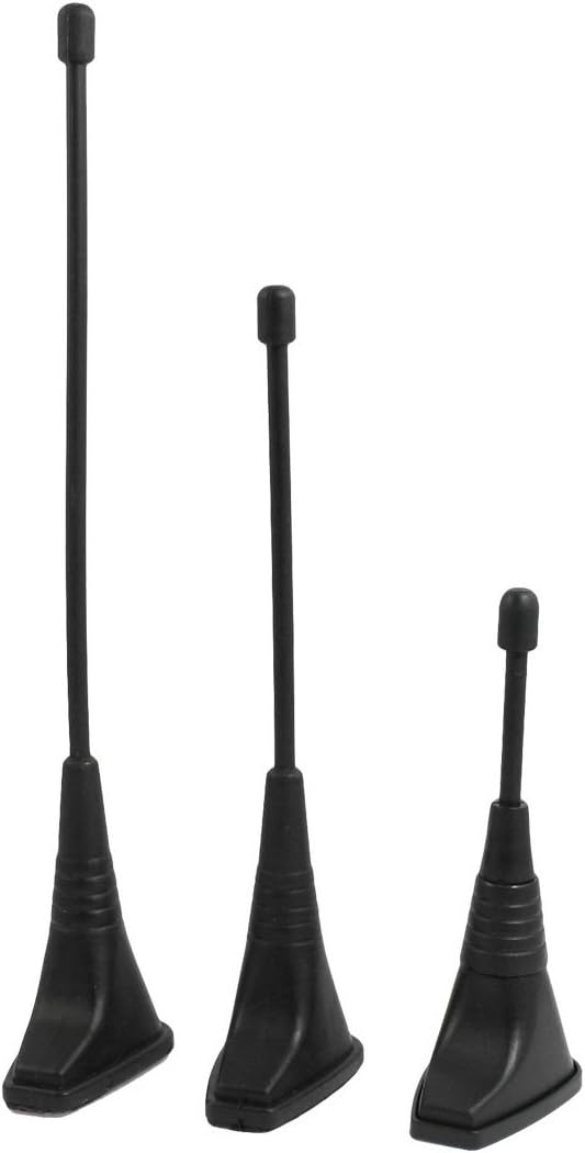 uxcell Self-Adhesive Dummy Decorative Aerial Antenna for Car 3 Pcs | Universal Car Decorative Antenna, 3D Dummy Aerial, Self-Adhesive, 3 Pcs