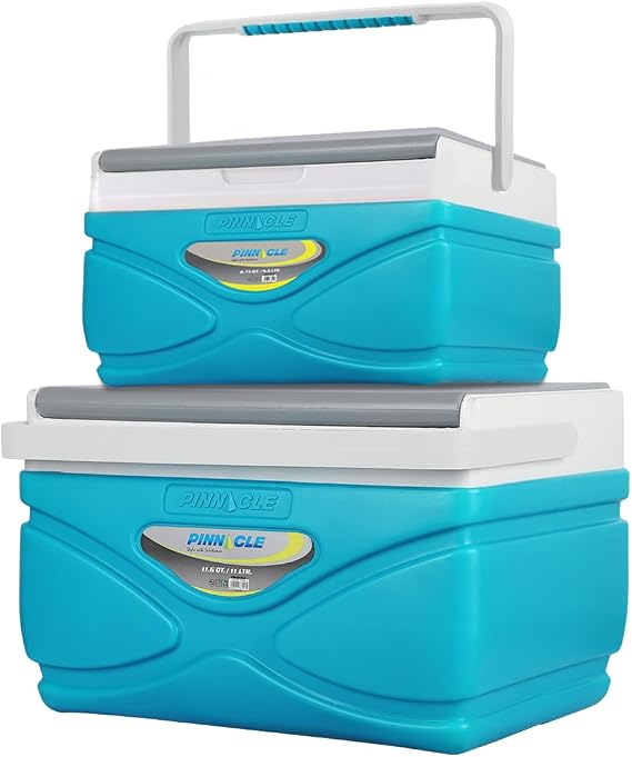 Picnic Cooler 4.5 Liter Hard Cooler Coolbox Keeps Contents Cool for 48 Hours BPA Free Outdoor Cooler Portable Cooler for Picnics, Grill, Camping (Orange)