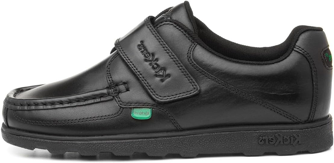 Kickers Boys Fragma Single Strap Moc Toe Comfortable Leather Shoes | Casual Shoes