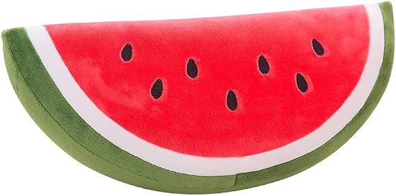 11.8" Watermelon Plush Pillow,Hugging Stuffed Fruit Plush Toy