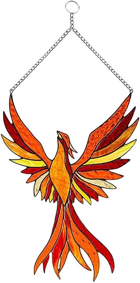 Phoenix Ornament Window Hangings Sun Catcher Phoenixs Hanger Bird Wall Decor Phoenix for Home Decoration
