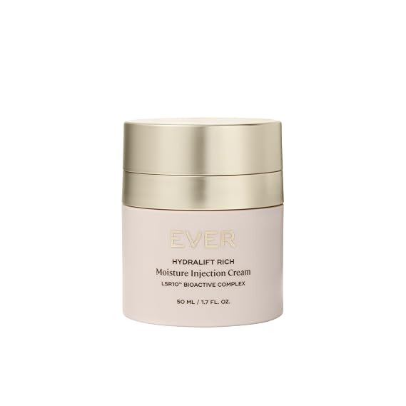 EVER Rich Face Moisturizer (Dry Skin)- Overnight Renewal Facial Lotion, Instant Face Lift Cream, Smooths Lines and Wrinkles, Restores Skin Elasticity, Packed with Urea, Squalane, and Vitamins