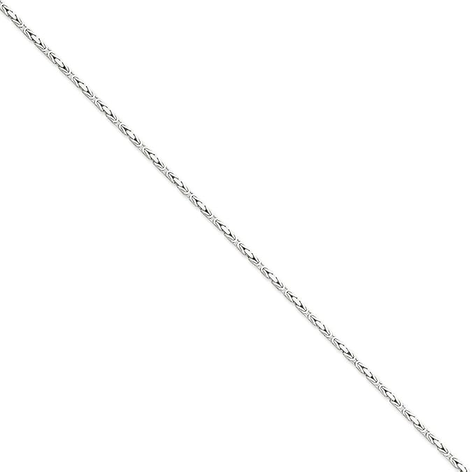 Core Gold 14k WG 2mm Byzantine Chain