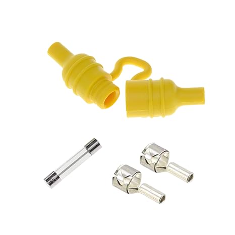 Marine Inline Tube Fuse Holder Fast Blow Screw Type Electrical Circuit Protection for Boat, RV, Truck, Car, 10 Pack