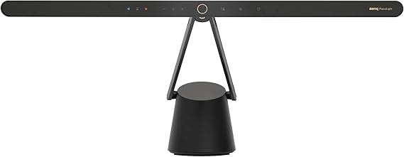 BenQ PianoLight for Upright Pianos, 24.7", Wide Illumination for Keyboard & Sheet Music, 6 Color Modes & Dimmable, 360 Adjustable, Auto on/Off, Auto-Dimming, Piano Lamp with Eye Care Hood (Black)