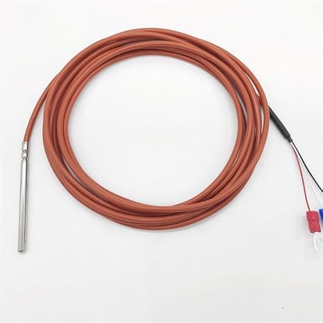 Pt1000 RTD 3-Wire Temperature Sensor with 3 Meters Silicone Cable Probe 4mm60mm