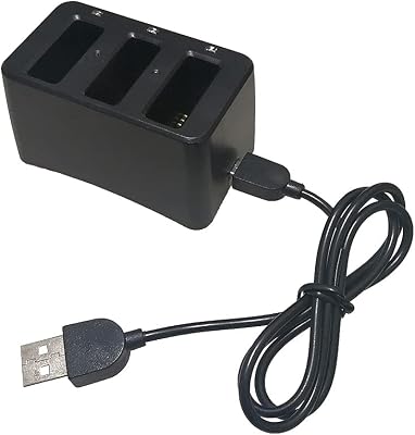 Fytoo New 1PCS 3-in-1 Charger for Tello Four-axis Aircraft Lithium Battery Charger Black