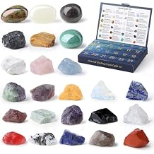 DUQGUHO Crystal Advent Calendar 2025 Adult - 24 Day Christmas Countdown Calendar for Women with 24 Gemstones, Spiritual Gifts for Yoga Meditation, Geology Crystals and Healing Stones Learning Kit