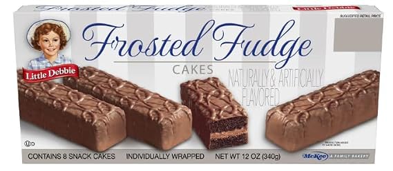 Little Debbie Frosted Fudge Cakes 12oz box, 8 cakes per box (6 boxes)