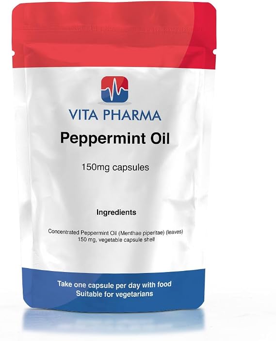 VITA PHARMA Peppermint Oil 150mg 120 Capsules