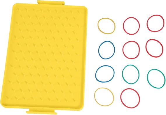 1 Multifunctional Geometry Geoboard Learning Tool for Kids Students Hands-on Math Teaching Aid for School Home Use Geoboard for Kids