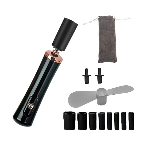 Electric Nail Lacquer Shaker, Glue Shaker for Eyelash Extensions, Makeup Brush Cleaner Portable Electronic Automatic (Black)