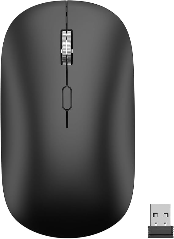2.4G Silent Lightweight Portable Wireless Mouse Black