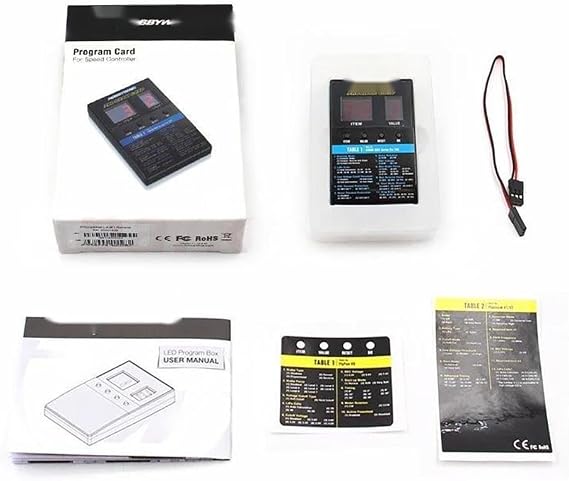 SPARKHOBBY LED Program Card Box Suitable for Platinum V1V2  FlyFun V5  Skywalker V2 Series Brushless ESC Aircraft Car 1PC Program Card