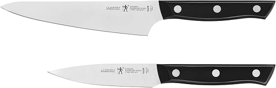 HENCKELS Dynamic Razor-Sharp 2-pc Compact Chef Knife Set, German Engineered Informed by 100+ Years of Mastery, Stainless Steel
