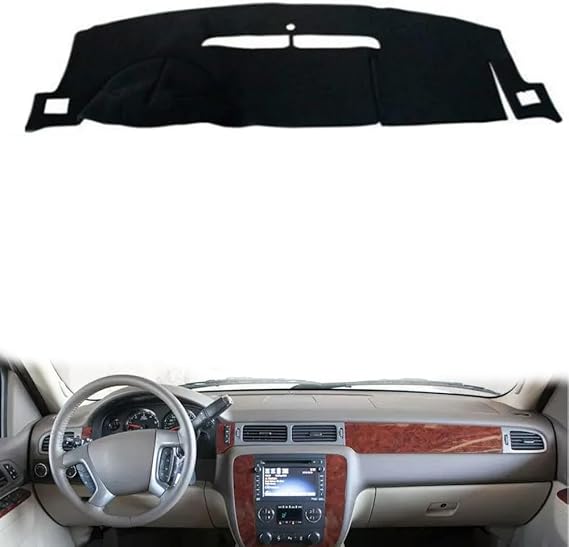 Car Dashboard Cover Anti-Scratch Dash Cover Interior Dash Covers - For Chevrolet Tahoe Suburban 2007-2012 for GMC Sierra Yukon Silverado
