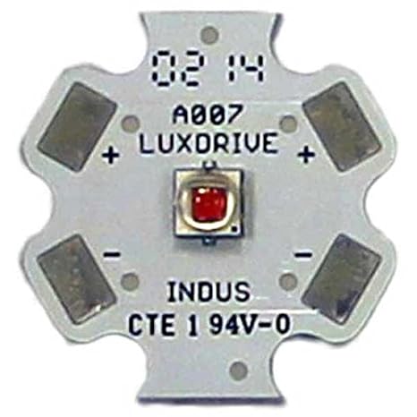 Cree Xlamp XP-E2 Red-Orange LED Star Pack of 2