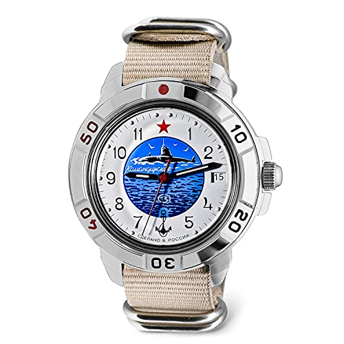VOSTOK | Komandirskie Submarine Commander Russian Mechanical Military Wrist Watch | Model 431055, 811055 |Fashion | Business | Casual Mens Watches
