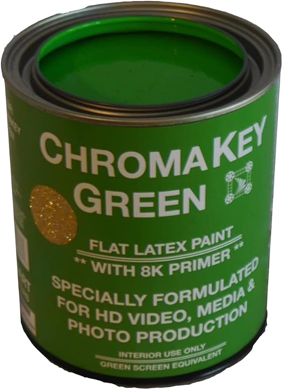 ChromaKey HD Video Green Screen Paint with 8K Primer 1 Quart