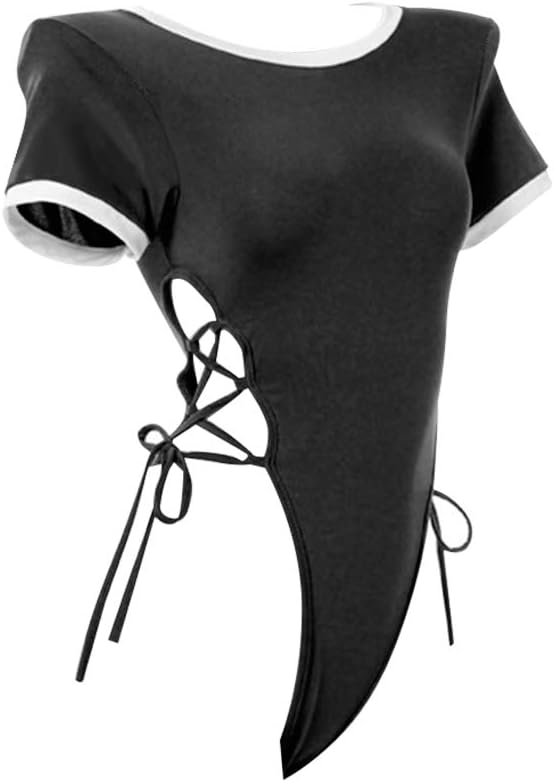 YOMORIO Womens Cute Japanese Uniform Lolita Anime Cosplay Lingerie Tie-Side Jumpsuit